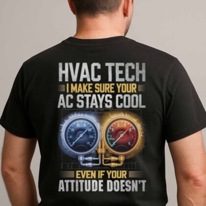HVAC Tech AC Cool Attitude Apparel - Funny HVAC Quote